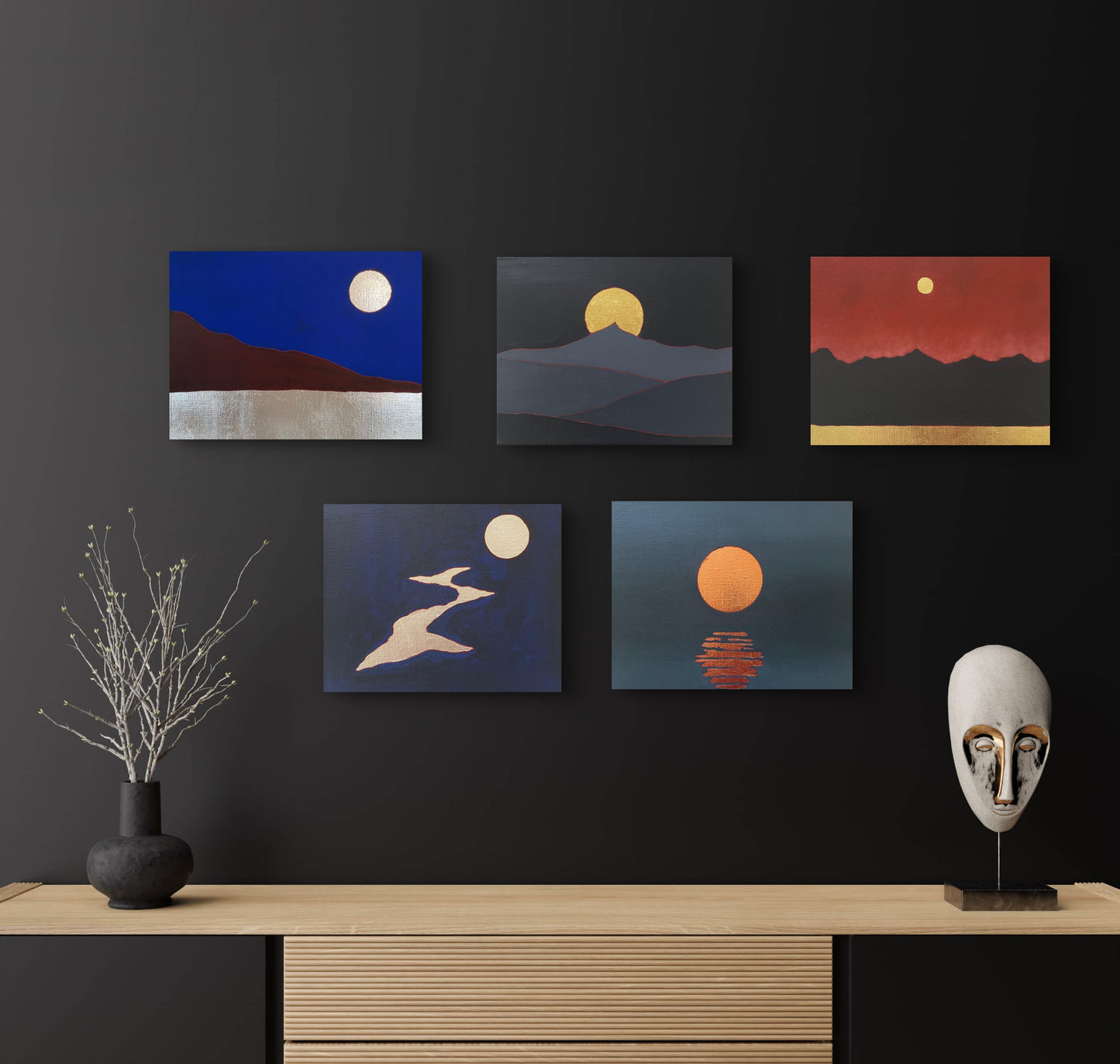 Véronique Sudry - Série Lumière de lune - Lueurs éruptives