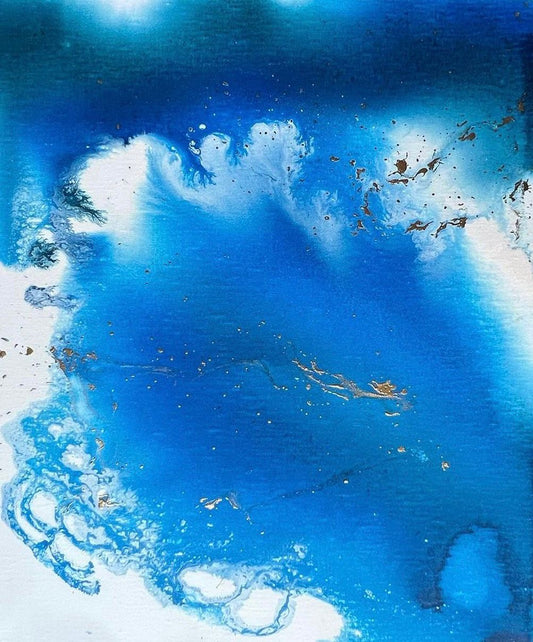 Martin Le Roy - Triptyque Série Mouvement aquatique - Sans titre